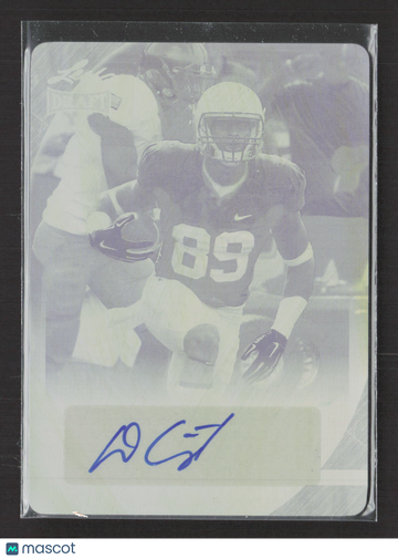 2016 Leaf Draft Football Devon Cajuste #A-DC1 Yellow Printing Plate /1 Printing Plate