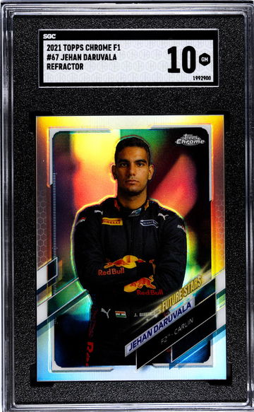 2021 Topps Chrome F1 #67 Jehan Daruvala Ref. SGC 10