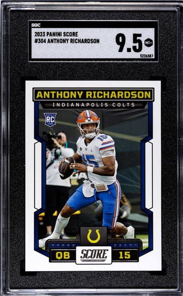 2023 Panini Score Anthony Richardson #304 RC SGC 9.5