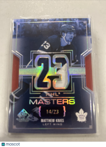 2025-26 SP Game Used Matthew Knies #NM-36 NHL Masters Jersey SN,MEM