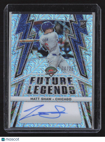 2025 Panini Prospect Edition Future Legends Matt Shaw #FLS-MS Mojo /25 RC