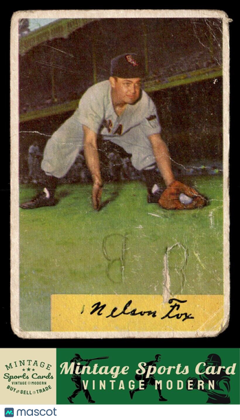 1954 Bowman Nelson Fox #6