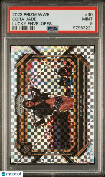 2023 Panini Prizm WWE Cora Jade #30 Lucky Envelopes PSA 9