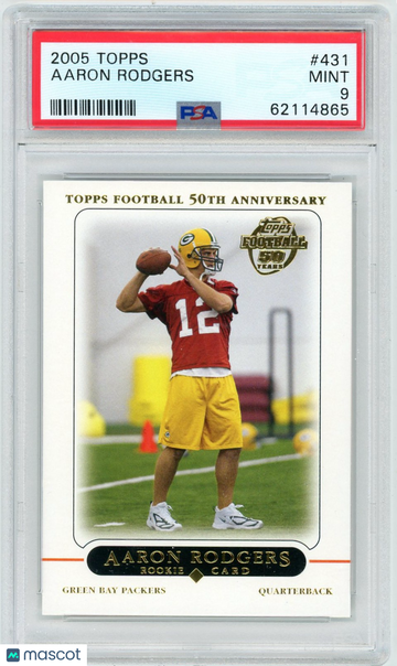2005 Topps Aaron Rodgers #431 PSA 9