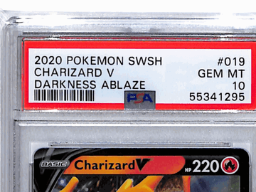 2020 Pokemon Sword & Shield Darkness Ablaze Charizard V Darkness Ablaze PSA 10 #019