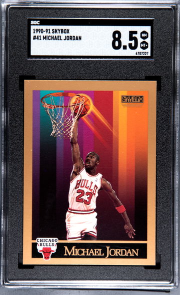 1990-91 Skybox #41 Michael Jordan SGC 8.5