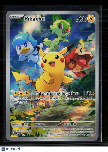 2023 Scarlet & Violet Pikachu Holo Black Star Promo #SVP EN 027