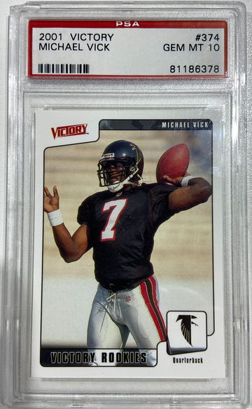 2001 Victory ROOKIE Michael Vick PSA 10 GEM MINT