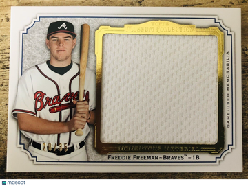 FREDDIE FREEMAN 2012 Topps Museum Momentous Material Jumbo Relic SP #20/35