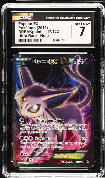 2016 Pokémon XY BREAKpoint Full Art Espeon #117/122 EX Holo CGC 7