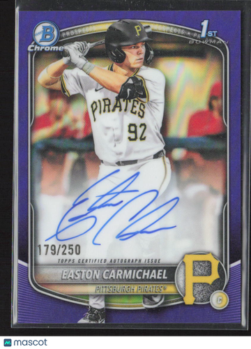 2025 Bowman Chrome Easton Carmichael #CPA-ECA Purple Refractor /250