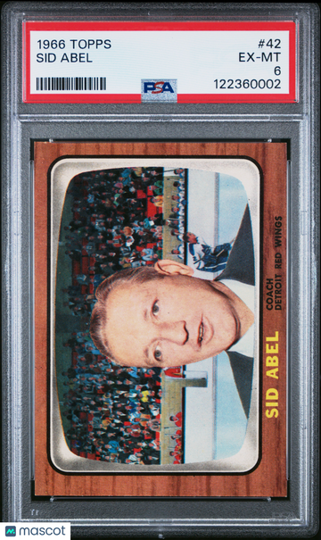 1966 Topps Sid Abel #42 PSA 6