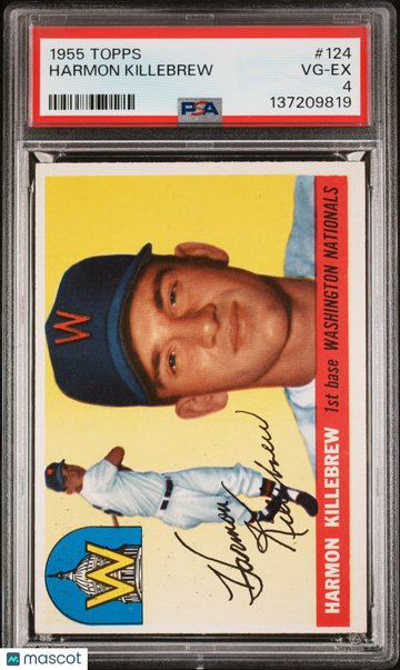 1955 Topps Harmon Killebrew #124 PSA 4