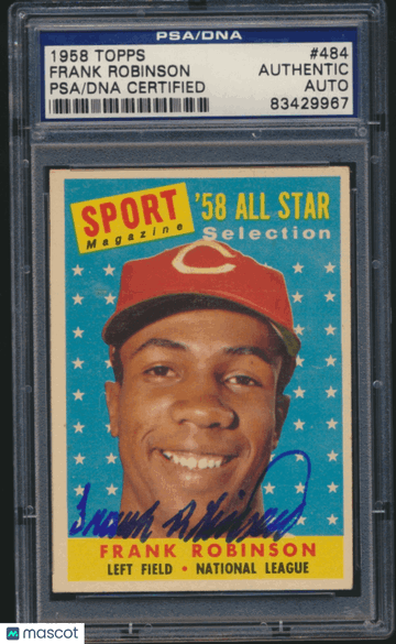 1958 Topps Frank Robinson #484 HOF PSA Authentic