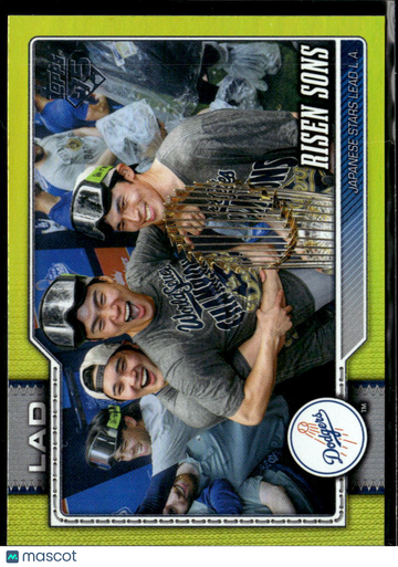 Yoshinobu Yamamoto Shohei Ohtani Roki Sasaki 2026 Topps Series Two Yellow /399 Los Angeles Dodgers