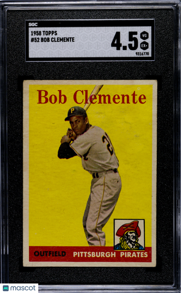 1958 Topps Bob Clemente #52 SGC 4.5