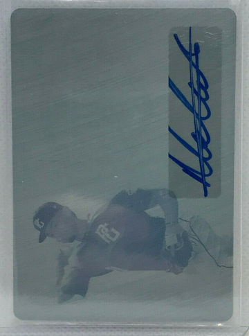2020 Leaf Perfect Game Metal Autograph Malakhi Knight Cyan Printing Plate 1/1
