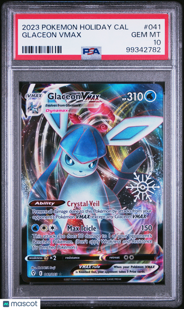 2023 Pokemon Holiday Calendar Glaceon Vmax PSA 10 #041