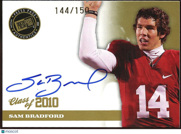 2010 Press Pass Sam Bradford Gold Rookie