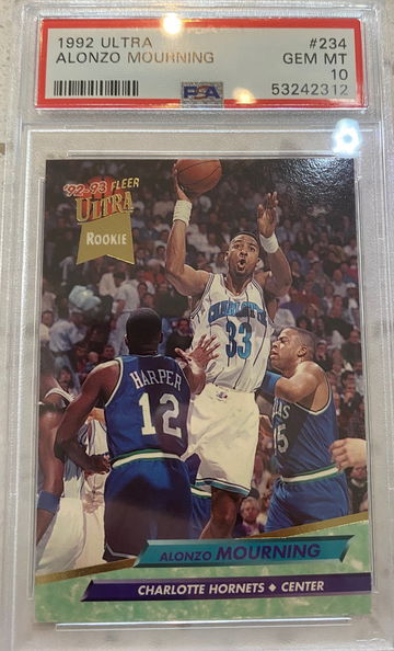 1992 Fleer Ultra Alonzo Mourning Rc PSA 10 Gem Mint