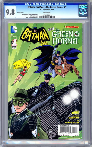 BATMAN ‘66 MEETS GREEN HORNET #1 CGC 9.8 MIKE & LAURA ALLRED VARIANT COVER 2014