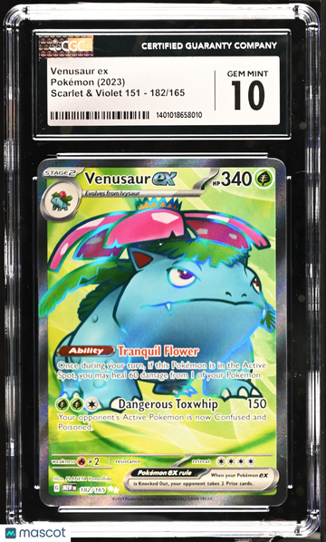 2023 Pokemon Scarlet & Violet 151 Venusaur ex Holo Ultra Rare Ultra Rare CGC 10 #182/165