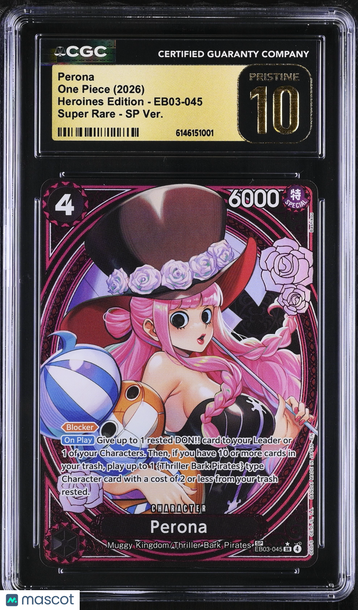 2026 One Piece Heroines Edition Perona SP Ver. CGC 10 #EB03-045
