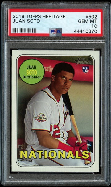 Juan Soto 2018 Topps Heritage High PSA 10 Gem Mint RC