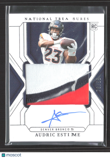 2025 Panini National Treasures Audric Estime #175 RC Patch Auto