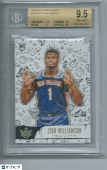 2019-20 Court Kings Zion Williamson #138 BGS 9.5