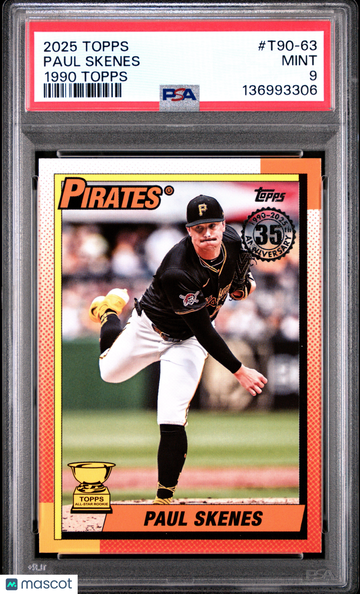 2025 Topps 1990 Topps Baseball Paul Skenes #T9063 PSA 9