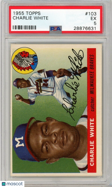 1955 Topps Charlie White #103 PSA 5 P1333