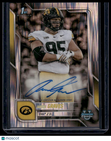 2025 Bowman University Chrome Aaron Graves #BCA-AG Stealth Autograph Bowman