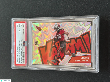 2024 Panini Absolute Kaboom! Horizontal Marvin Harrison #10 Kaboom Rookie PSA 10