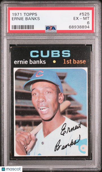 1971 Topps Ernie Banks #525 PSA 6
