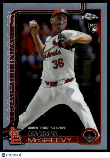 2025 Topps Chrome Update Michael McGreevy #USC36 Refractors RC