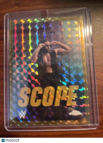 2026 Topps Chrome WWE Trick Williams #SCO-33 Scope Gold Geometric Refractor /50