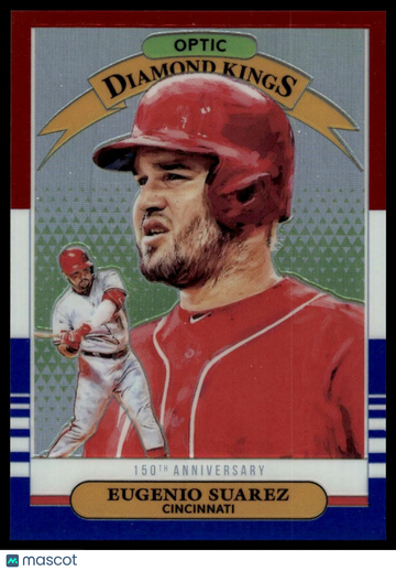 2019 Donruss Optic Eugenio Suarez #25 Red, White & Blue 150th SN