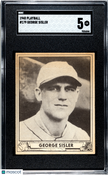 1940 Playball George Sisler #179 SGC 5