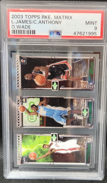 2003 Topps Lebron/Anthony/Wade