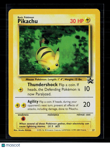 2000 Wizards Pikachu Black Star Promo #27