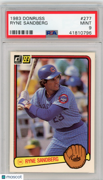 1983 Donruss Ryne Sandberg #277 PSA 9