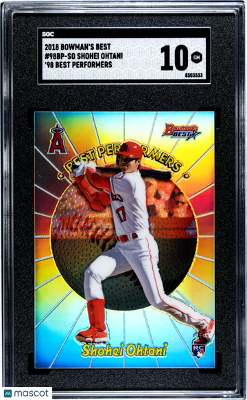 2018 Bowman's Best Shohei Ohtani #98BP-SO SGC 10