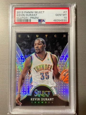 2013 Select Clutch Prizm Kevin Durant LOW pop PSA 10