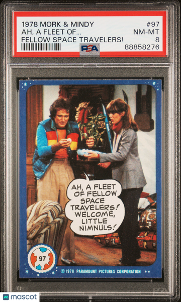 1978 Topps Mork & Mindy Ah, A Fleet Of.. . #97 PSA 8