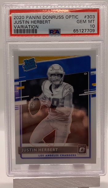 2020 Optic Justin Herbert Variation PSA 10