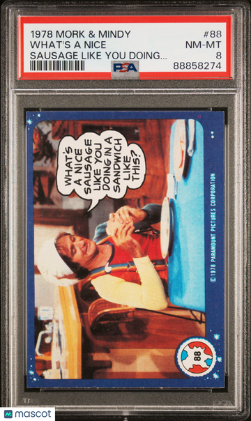 1978 Topps Mork & Mindy What's A Nice #88 PSA 8