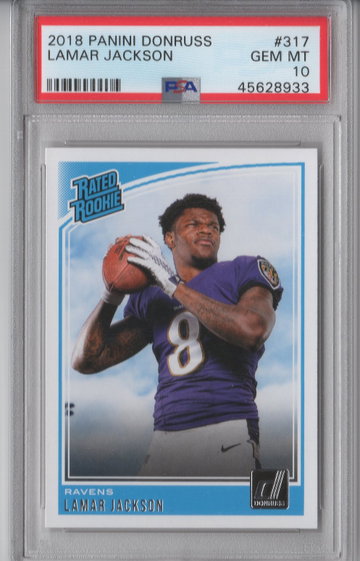 2018 Donruss Lamar Jackson PSA 10