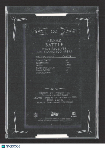 2008 Topps Mayo Arnaz Battle #152 Black Printing Plate /1 Printing Plate