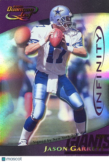 2000 Quantum Leaf Jason Garrett #75 Purple